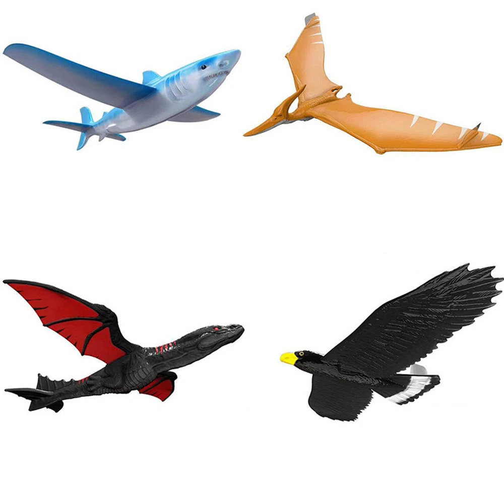 Epp airplane 46cm hand launch throwing aircraft inertial foam dragon eagle shark plane toy model