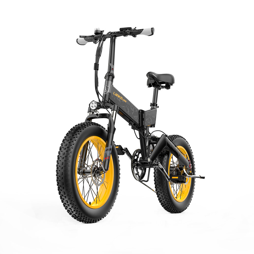 LANKELEISI X3000PLUS 10Ah 48V 1000W Folding Moped Electric Bicycle 20 Inches 46km/h Max Max Load 200kg