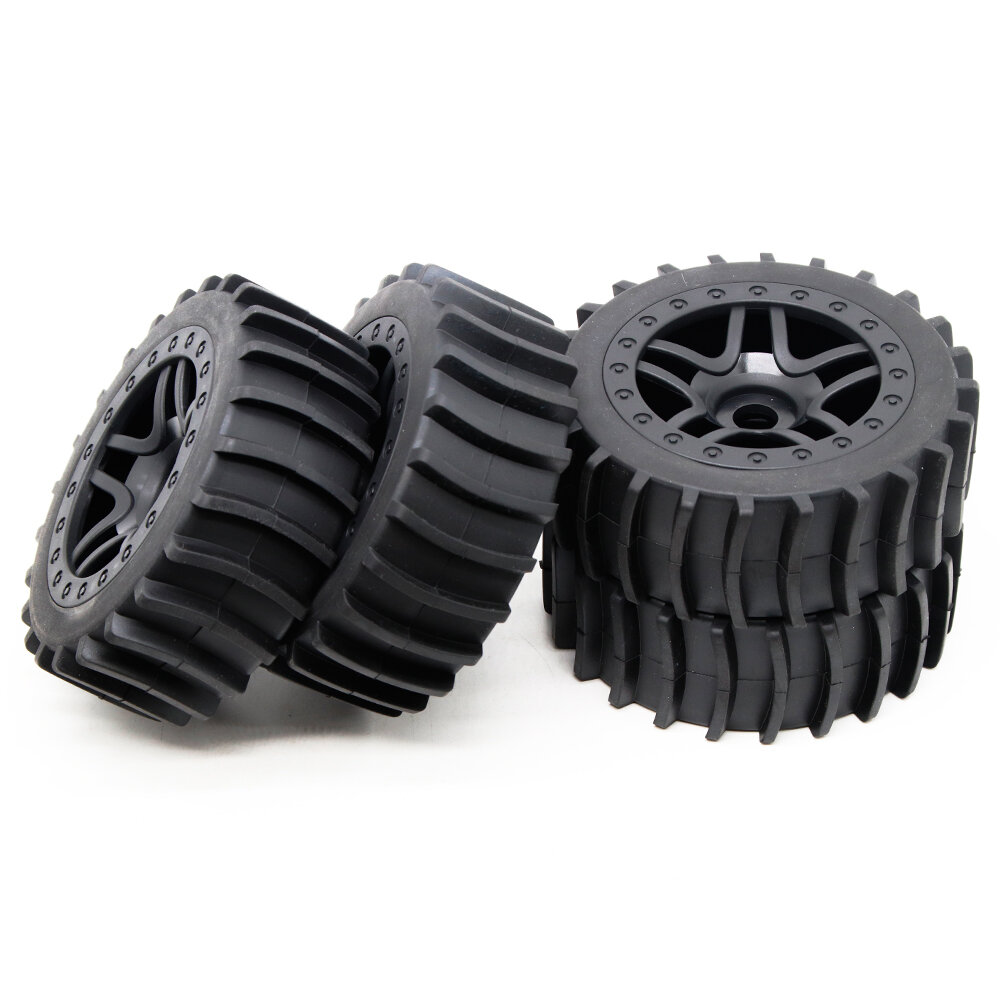 4PCS 17mm Connector Off Road Desert Tires Paddling Tires Beach Racing Tires For 1/8 ARRMA TRAXXAS RC