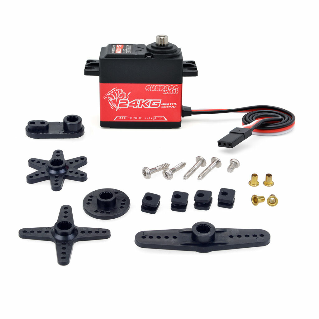 

Surpass Hobby S2400M 24KG Aluminum Frame Digital Steering Gear Servo For Wing Ducted Aircraft Model Ship Toy Car Lot Hom