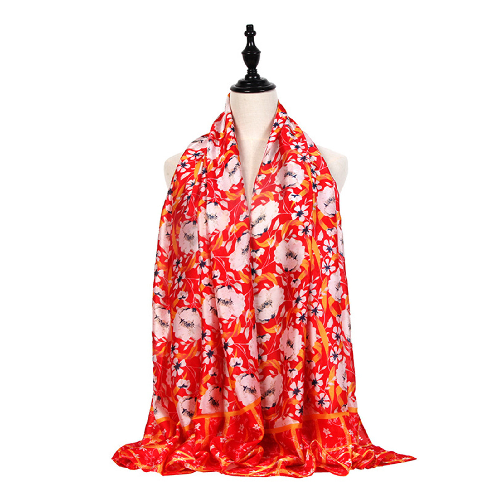 Dames Dacron Colorful Diverse bloemenprint Zonnescherm Decoratieve sjaals Sjaals