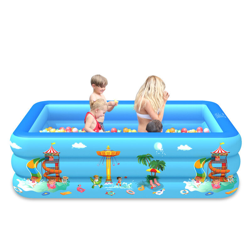 Children Inflatable Swimming Pool, Large Inflatable Bathtub Toddler