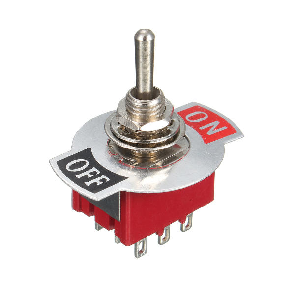 

250V 15A 9 Pin Rocker Switch Mini Momentary Automatic Reset Push Button Toggle Switch