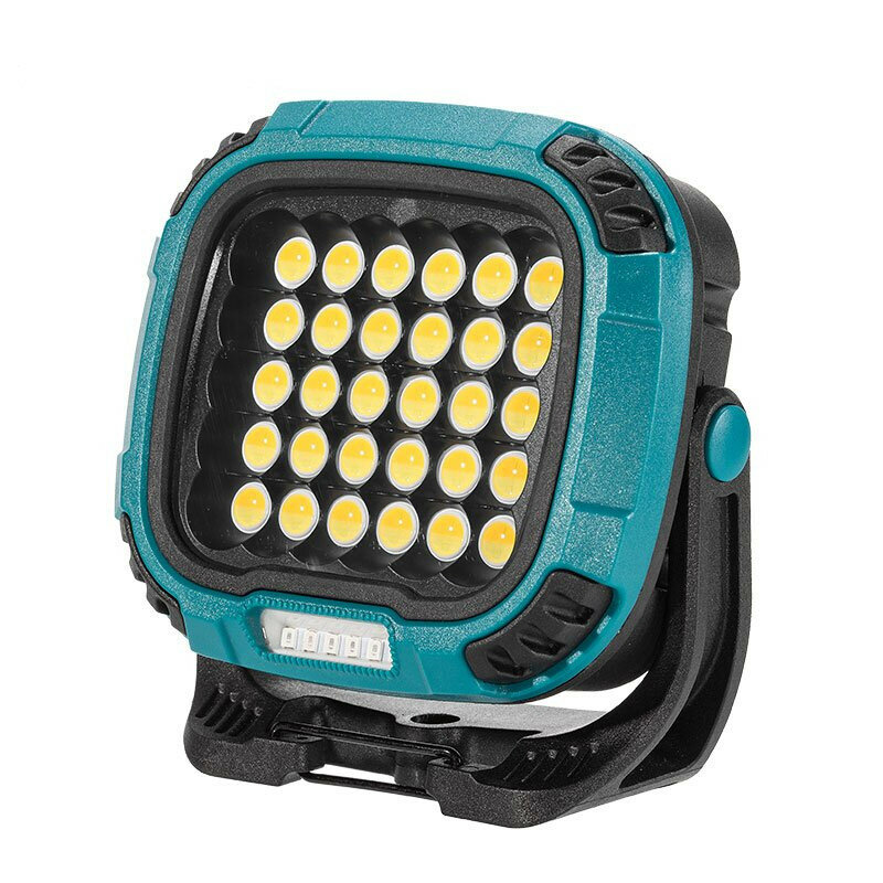 300W Strong COB Camping Light Mutilfunction Portable Camping Flood Light USB Charging Emergency Flashlight W893-3 Built-in Battery+Hook