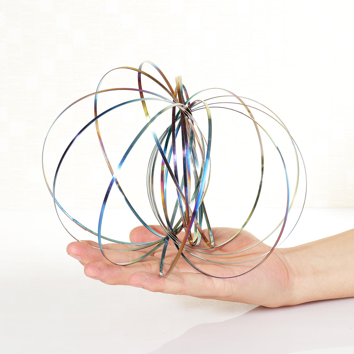 2-PACK Magic Flow Ring Slinky 3D Fun Kinetic Spring Infinity Arm Juggle Toys US 