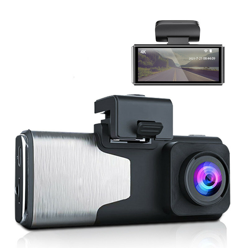 K15 Car Dash Cam 4K Driving recorder Dual Cams WIFI G-sensor Night Vision Video Camera GPS Recorder Car DVR