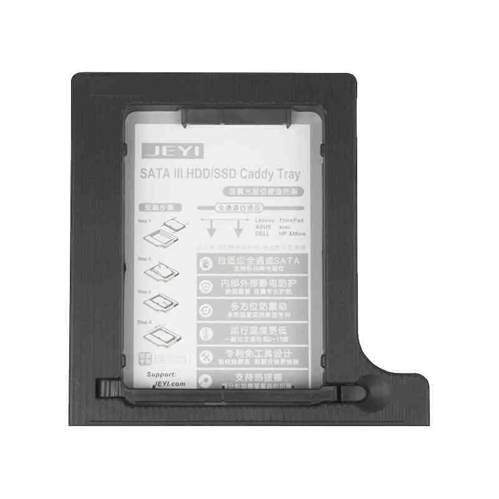 JEYI Q8 Interne Optische Drive Bracket Adapter 12.7mm Optische Bay 2.5inch SATA SSD HDD Behuizing Be