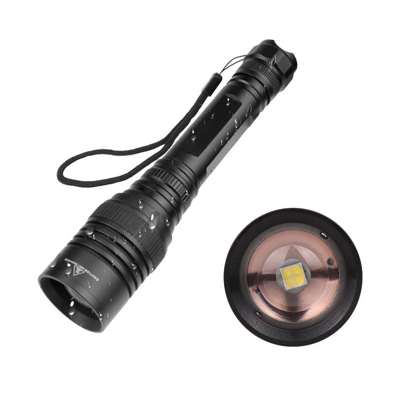 XANESÂ® 1330 XHP50 LED 5 Modes Rotary Zoom Waterproof Tactical LED Flashlight 18650