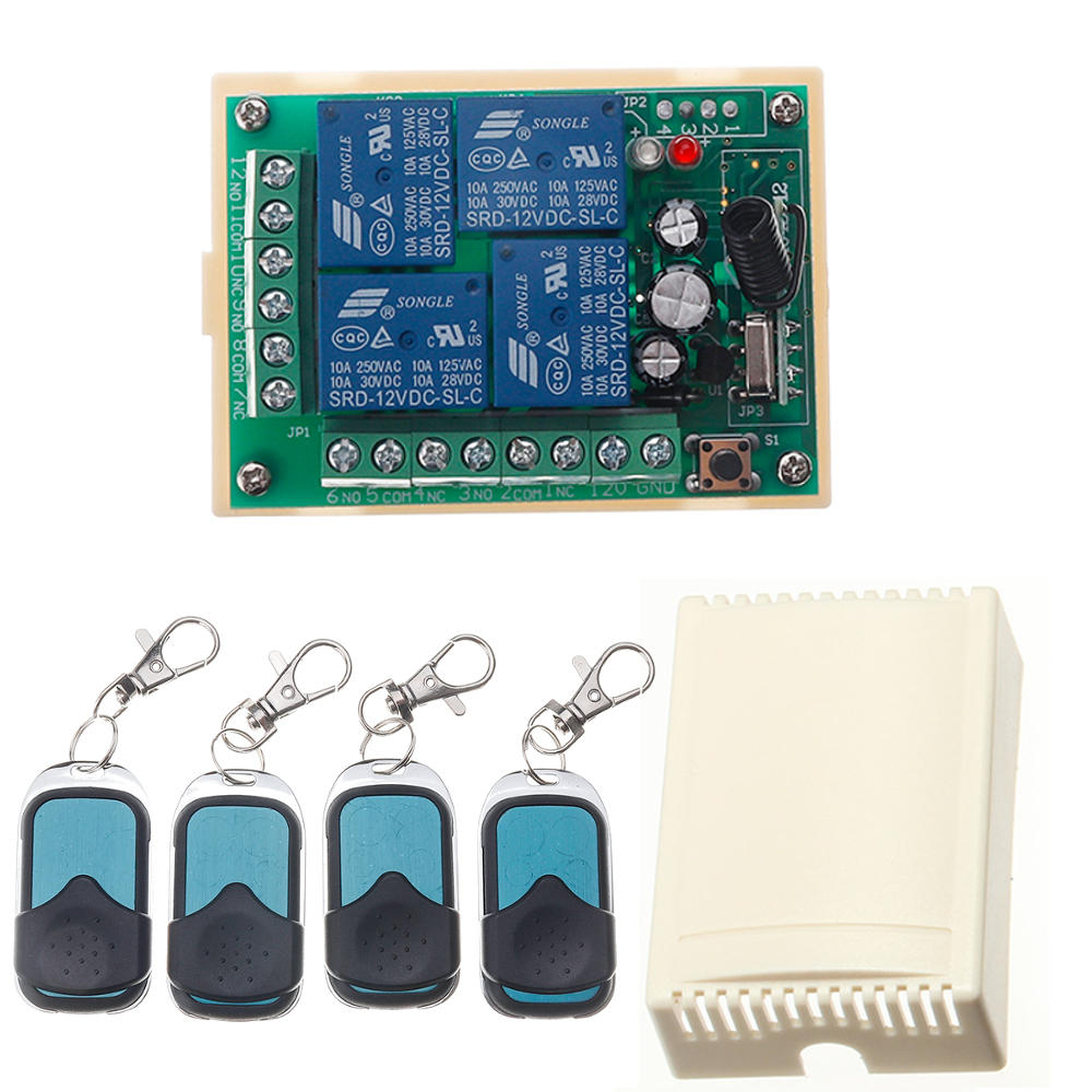 HCS301 433MHz Rolling Code Remote Control Switch Wireless Power Supply Relay Receiver Module