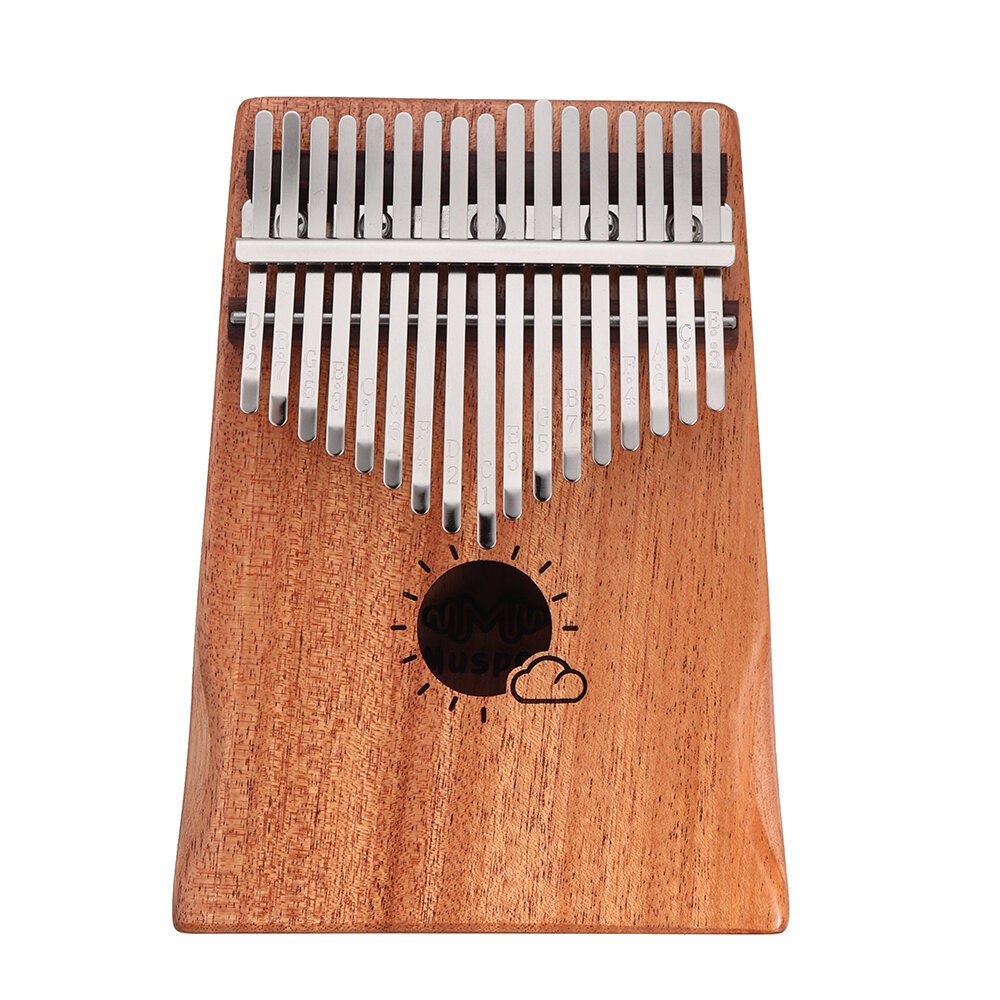 Muspor 17 Key Kalimba Mahonie Duim Piano Afrika Mbira Calimba Vinger Toetsenbord Instrument Met Tune