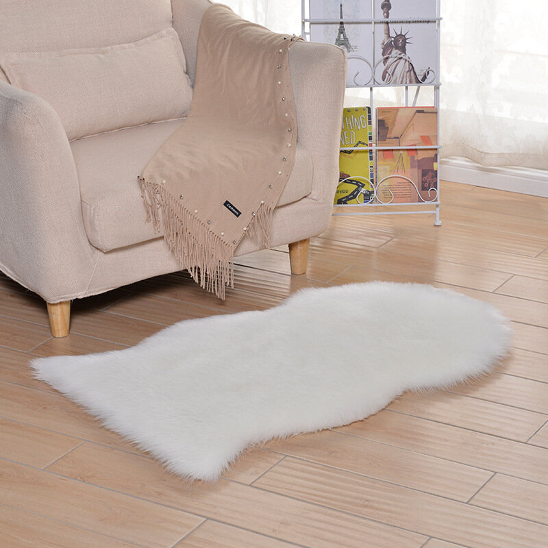 Fluffy Faux Fur Sheepskin Rug Non Slip Large Floor Carpet Rugs Mat Plush