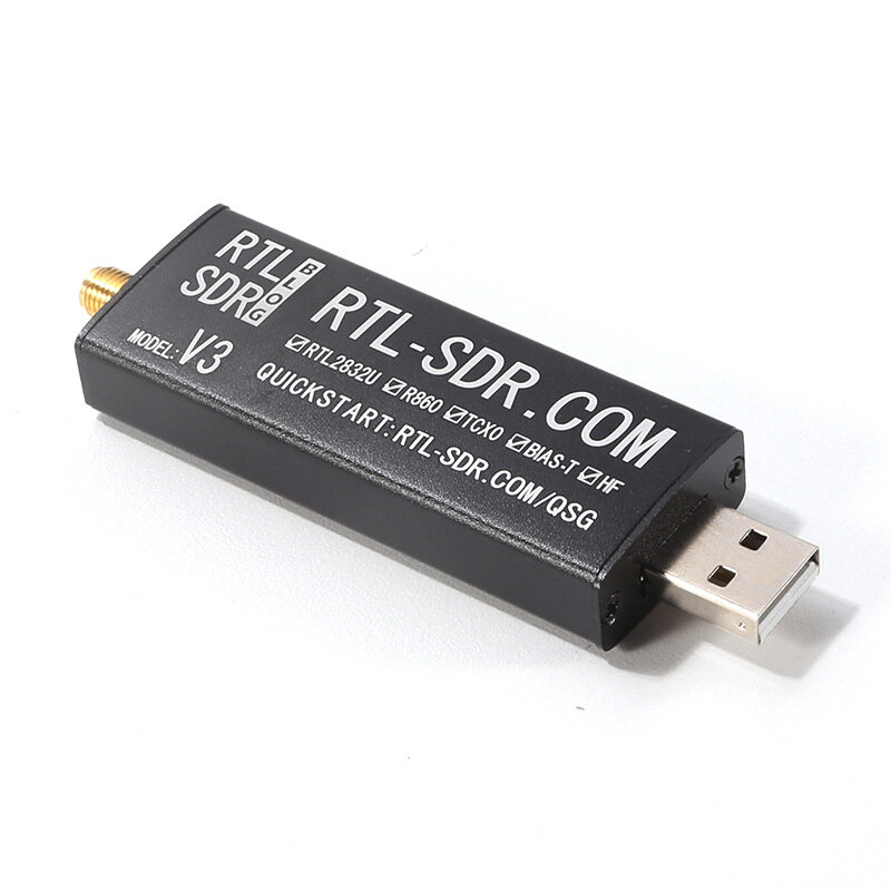 

RTL-SDR Blog RTL SDR V3 R820T2 RTL2832U 1PPM TCXO SMA RTLSDR Software Defined Radio with Multipurpose Dipole Antenna