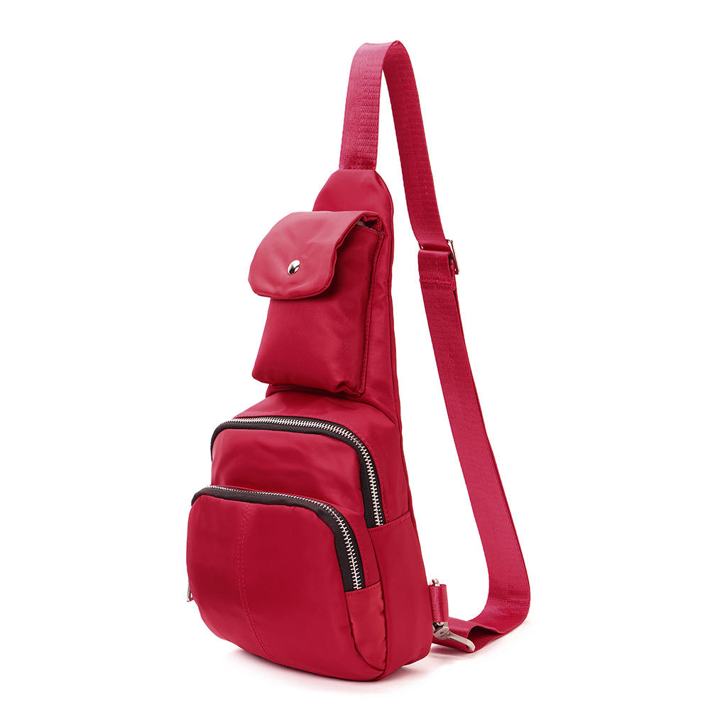 Waterproof and lightweight nylon long belt female chest bag casual carry bag