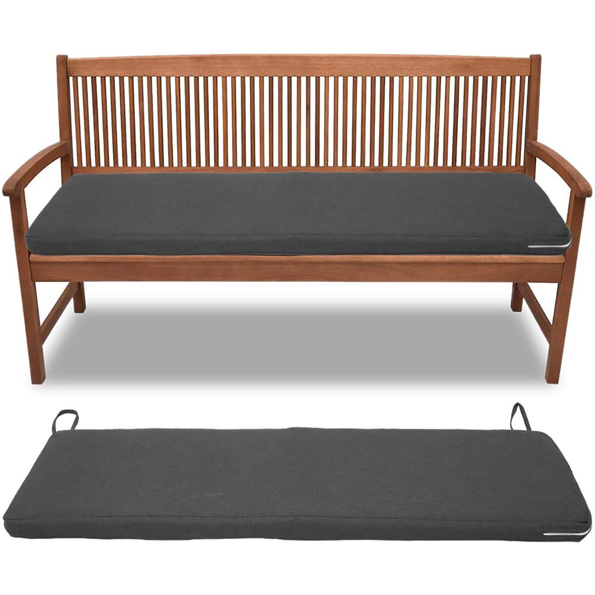 Подушка для уличного стула Водонепроницаемы Коврик для скамейки Soft Подушки для длинного стула Кемпинг Сад Мебель для патио