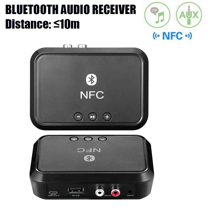 

Bakeey NFC-enabled bluetooth V4.1 аудио передатчик Приемник 3,5 мм Aux 2RCA беспроводной аудио адаптер для Авто TV PC Sp