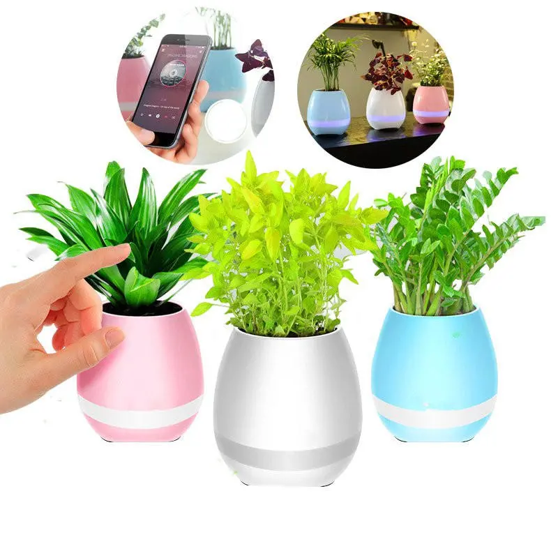 Potted rims speakers creative intelligent music speaker flower pot toys of wireless bluetooth stereo