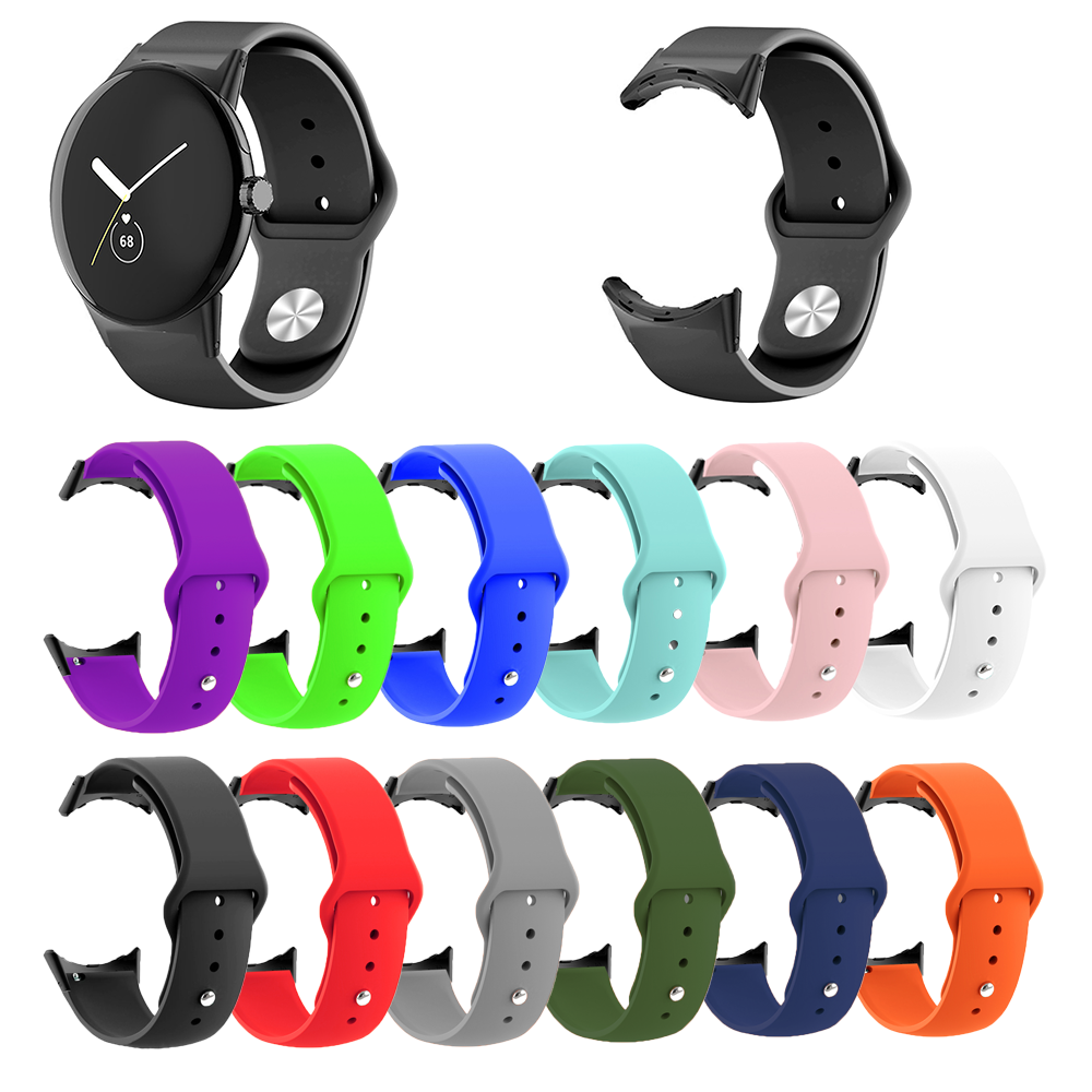 

Multi-color Sports Silicone Smart Watch Band Replacement Strap for Google Pixel Watch