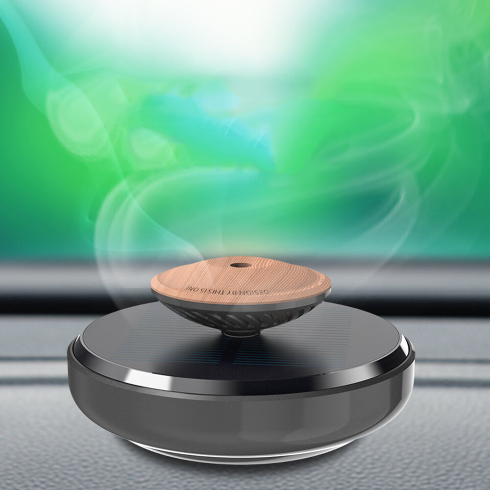 Legering zonne-energie auto aromatherapie luchtverfrisser magnetische levitatie roterende geurverspr