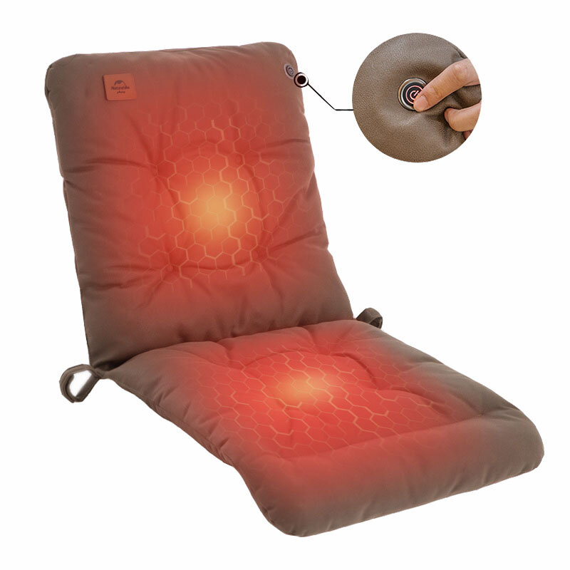 Naturehike 1 personne USB housse de chaise chauffante 40 "-50" garder au chaud chauffage électrique canapé tapis coussin pour camping extérieur intérieur