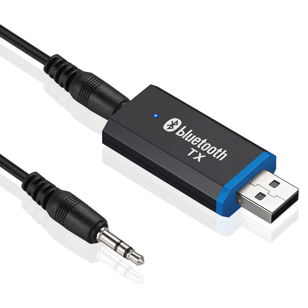 

Urant USB Bluetooth аудиоадаптер Bluetooth5.0 + EDR Dongle 3,5 мм AUX аудио передатчик с аудиокабелем