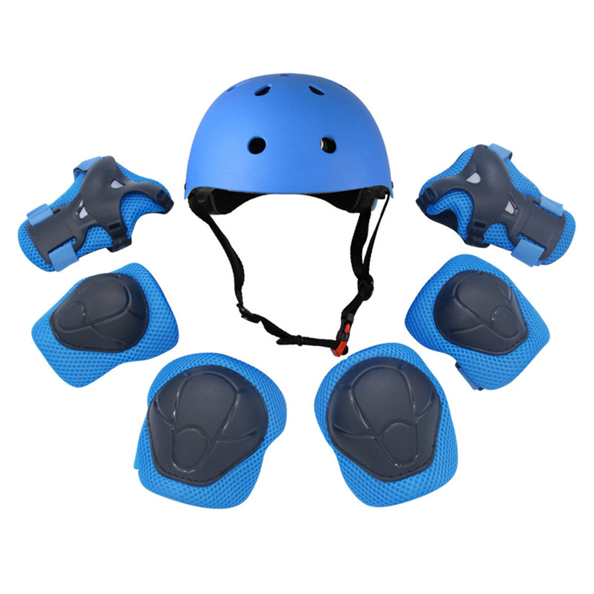 

7pcs Children Helmet Elbow Knee Hand Pads Kids Sports Protective Gear For Motorcycle Riding Cycling Skating Skateboard B