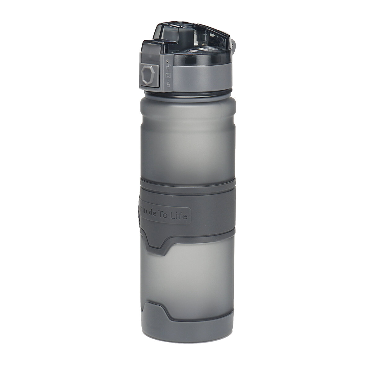 Garrafas de água de plástico sem BPA de 500/1000 ml com tampa hermética para esportes ao ar livre, camping e viagens.