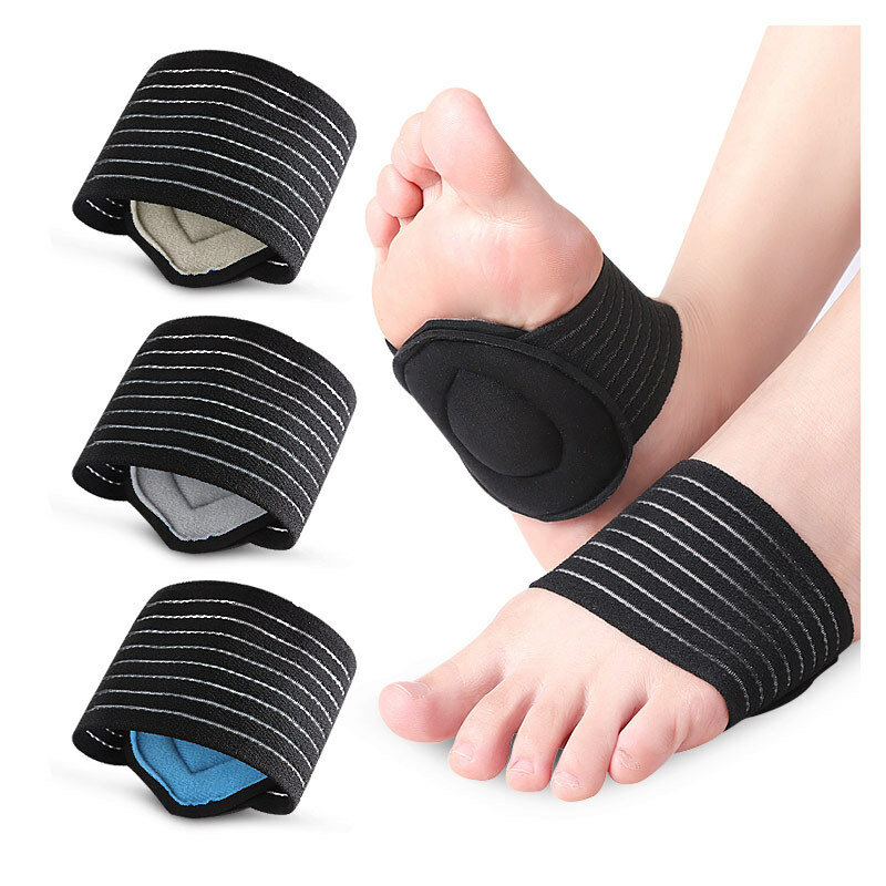 Foot Arch Protect Pad Unisex Breathable Sweat-Absorbent Sports Running Reduce Stress Bandages Foot C