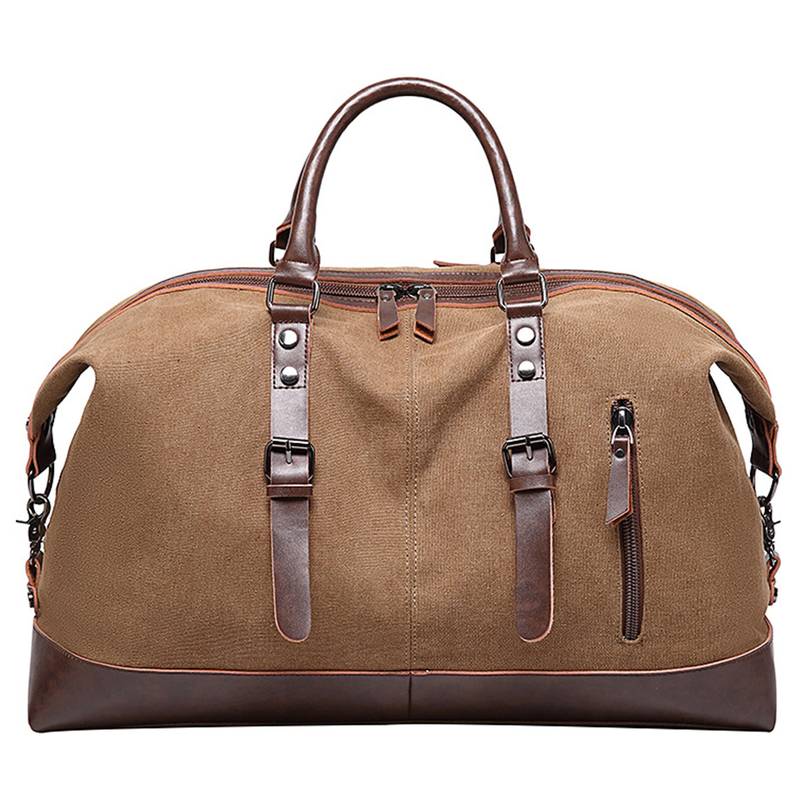 Menico Men Canvas Contrast Color Stitching Casual Vintage Outdoor Sport Travel Large Capacity Handbag Messenger Bag