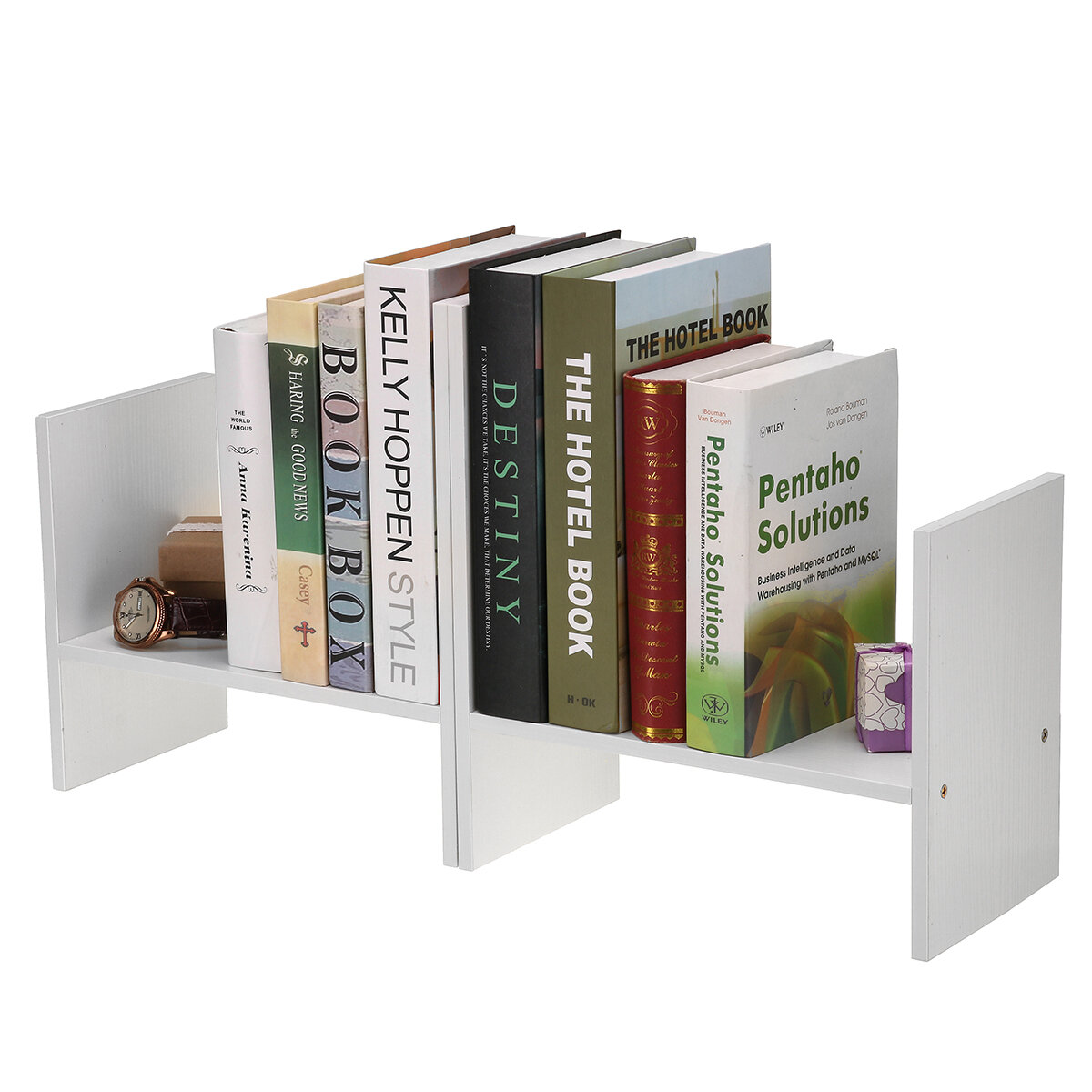 Table Desktop Bookcase Storage, Table Bookcase Combination