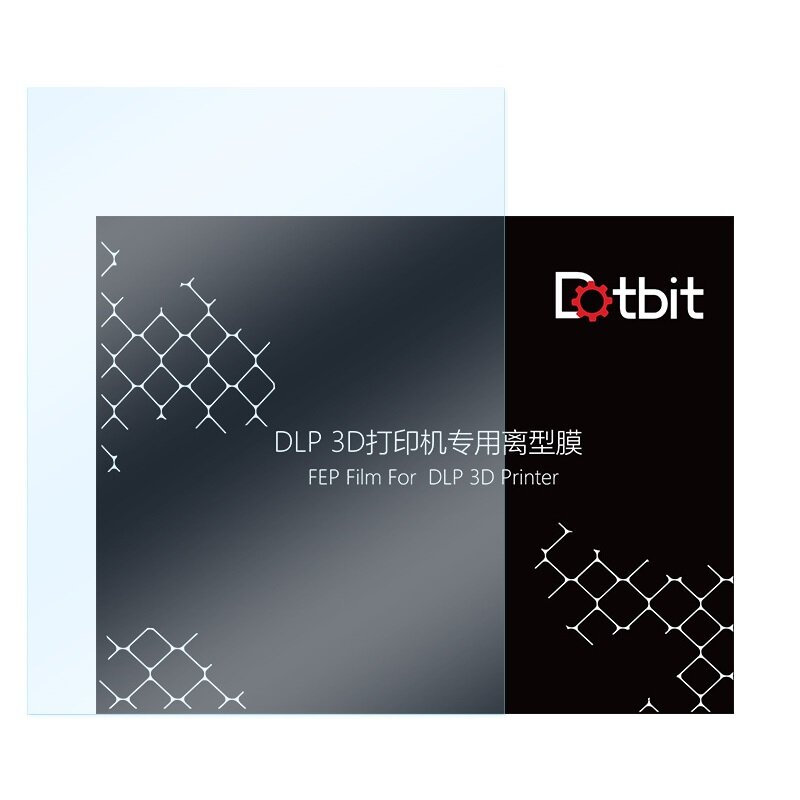 Dotbit 1/5/10pcs 280x200mm SLA DLP FEP Film 0.1-0.15mm Thickness Photosensitive Resin Release Film For Light Curing 3D P