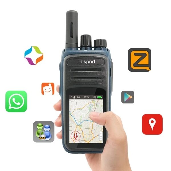 Talkpod N58 Walkie-talkie EU-versie Wifi Bluetooth mobiele telefoon GPS Gloness Beidou2.4 inch touch