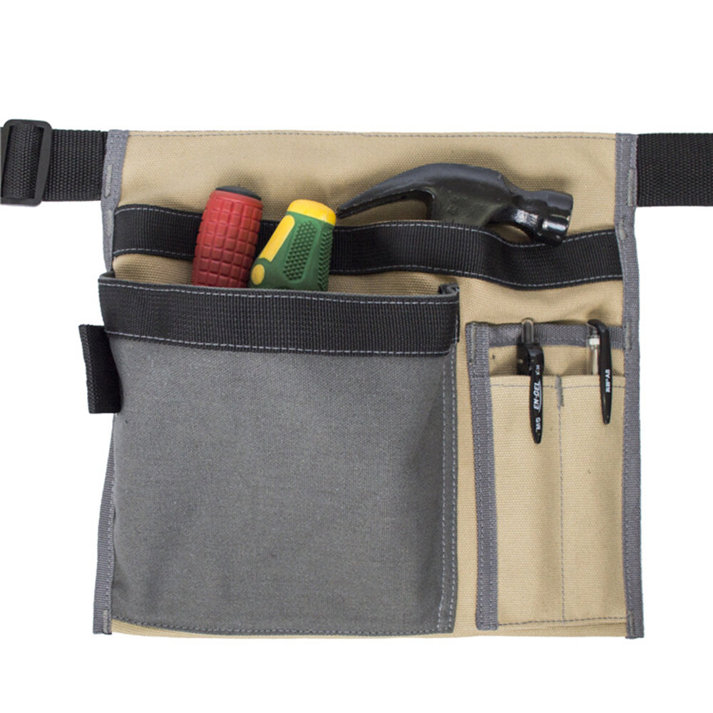 

Square Portable Plumber Tools Storage Waist Bag Canvas Fabric Organizer for Hand Tool Kits Pilers Screwdriver Scissor