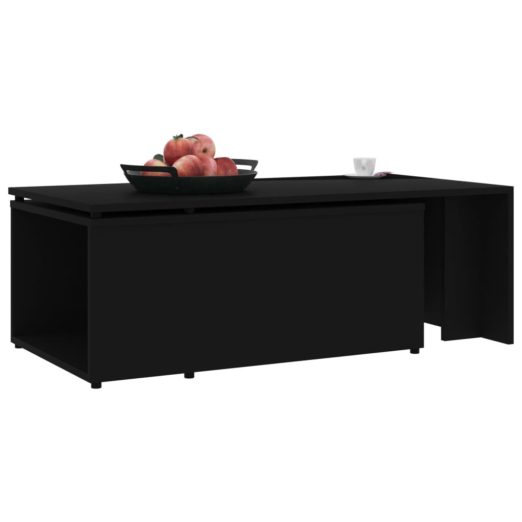 

Coffee Table Black 59.1"x19.7"x13.8" Chipboard