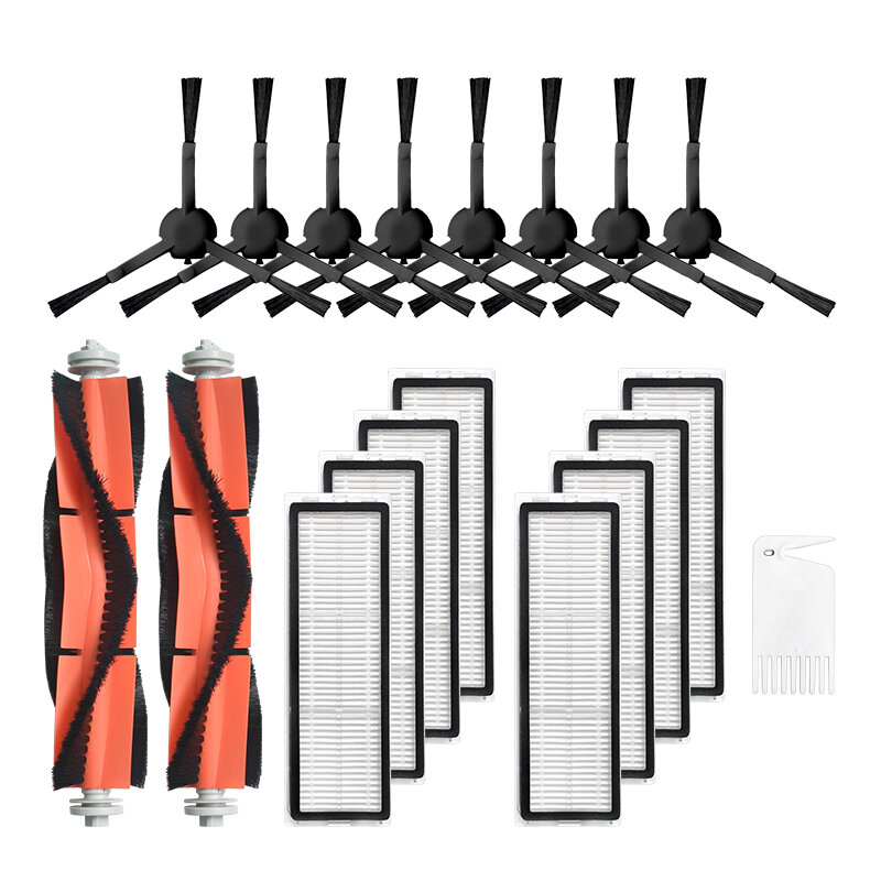 

19pcs Replacements for Xiaomi Mijia 1C Dreame F9 D9 Vacuum Cleaner Parts Accessories Side Brushes*8 HEPA Filters*8 Main