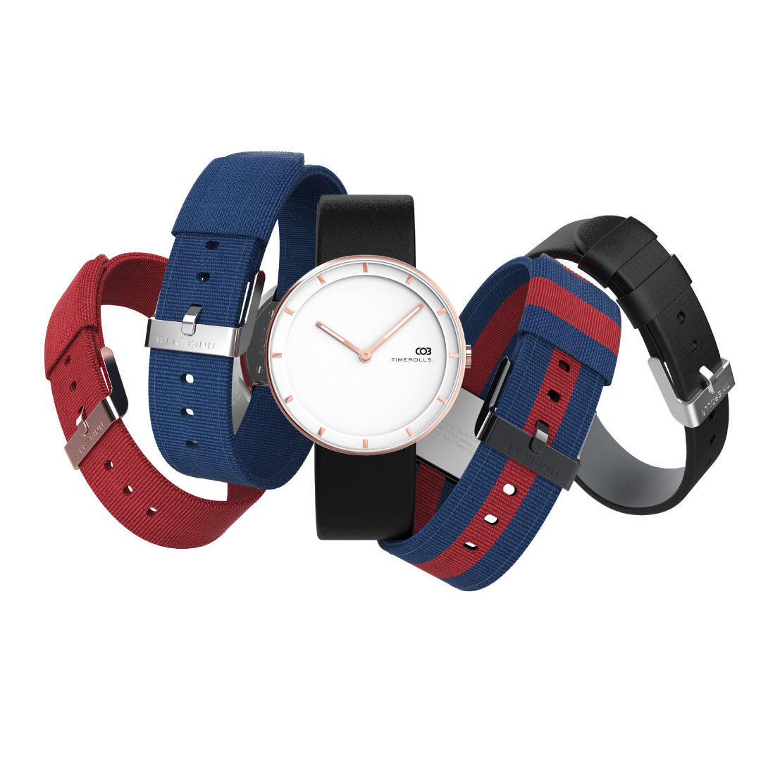 TIMEROLLS COB Ultra-thin Luminous Display 30m Waterproof Leather Strap Quartz Watch from Xiaomi YouP