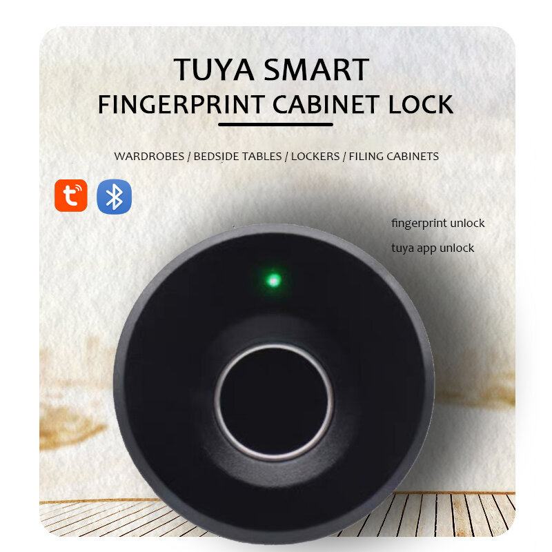 

WAFU HF-M3 Tuya Smart Fingerprint Lock Drawer Lock Intelligent Electronic Furniture Locker Lock suitable for Thickness 1