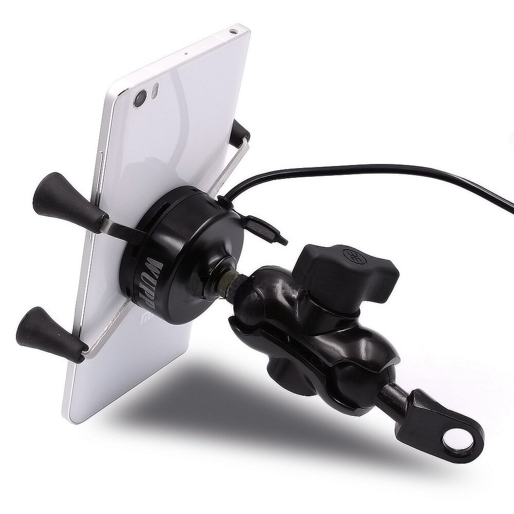 3,5-6 inch Telefoon GPS Houder USB Lader Motorcycle Scooter WUPP 3 Kleuren