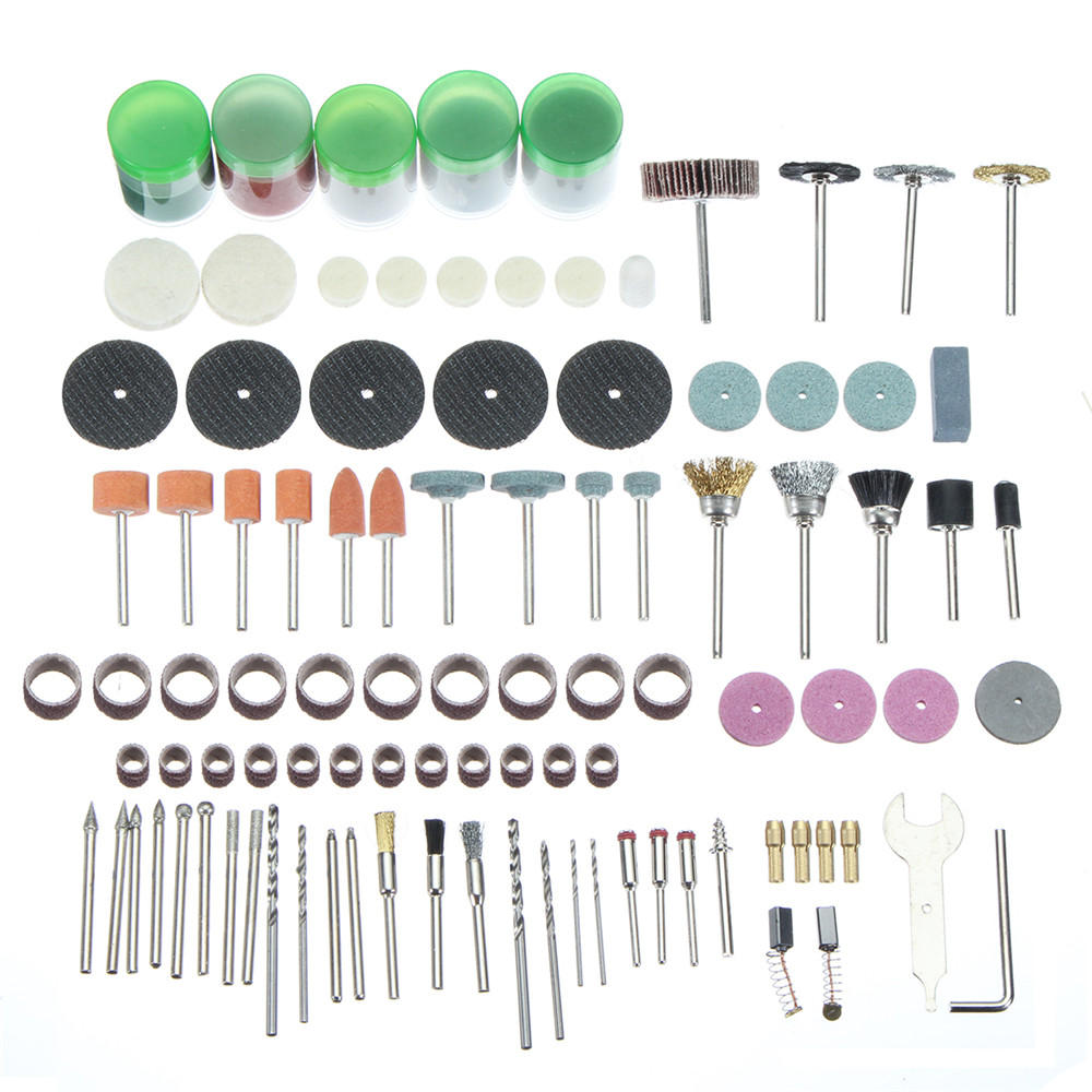 173pcs Rotary Tool Accessory Grinding Polishing Cutting Bit Kit Set Polishing Wheel