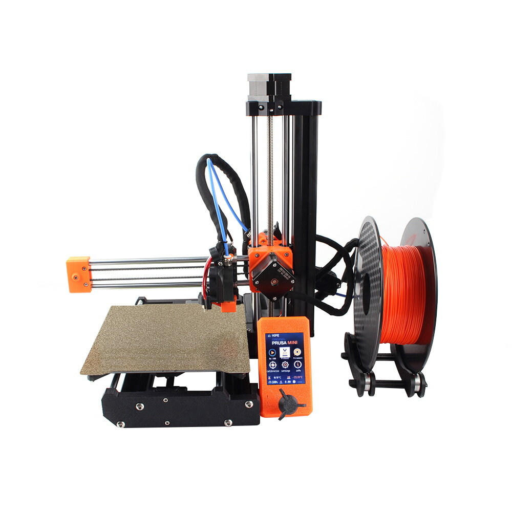

Clone Prusa Mini 3D Printer DIY Complete Kit 180*180*180mm Print Size 3.2inch Color Screen MW Power Supply