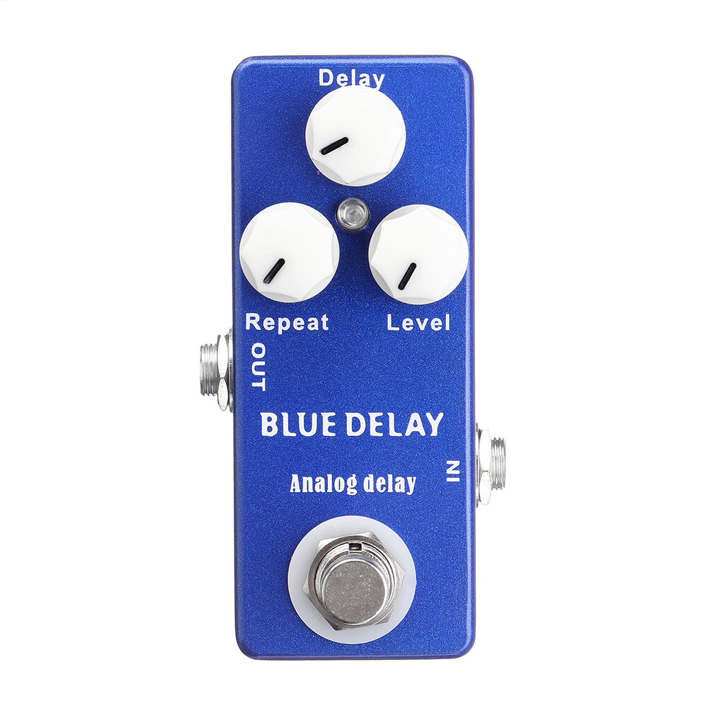 Gitaareffecten Mosky Deep Blue Delay Mini-gitaareffectpedaal True Bypass On voor Acousctic elektrisc