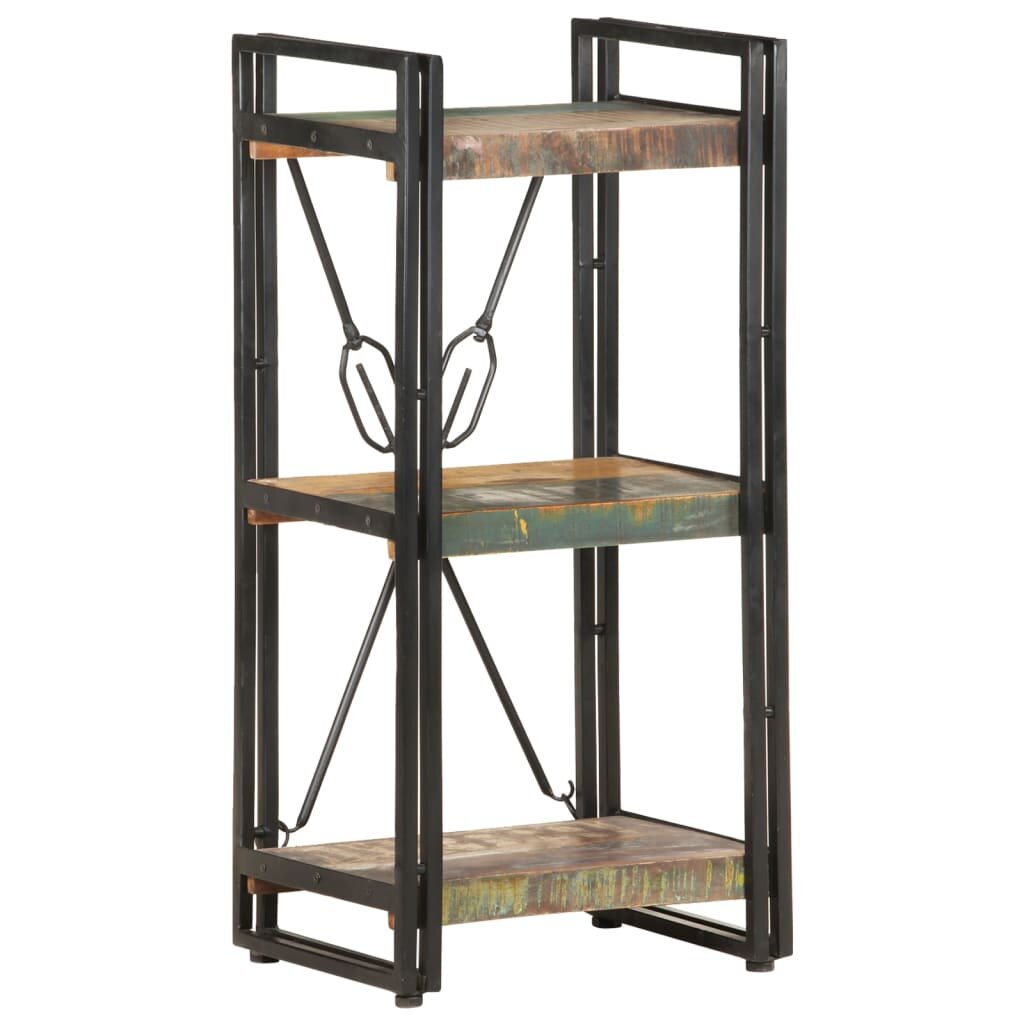 

3-Tier Bookcase 15.7"x11.8"x31.5" Solid Reclaimed Wood