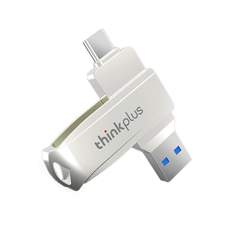 

Lenovo Thinkplus MU253 256GB USB Flash Drive USB-A&Type-C Dual Metal Interface High Speed Pendrive Mini Portable Memory