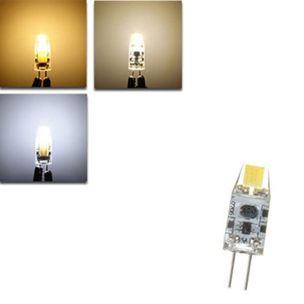 G4 1.2W LED Bulb 120Lm COB Pure White Warm White Natural White Light Lamp Bulb DC12V