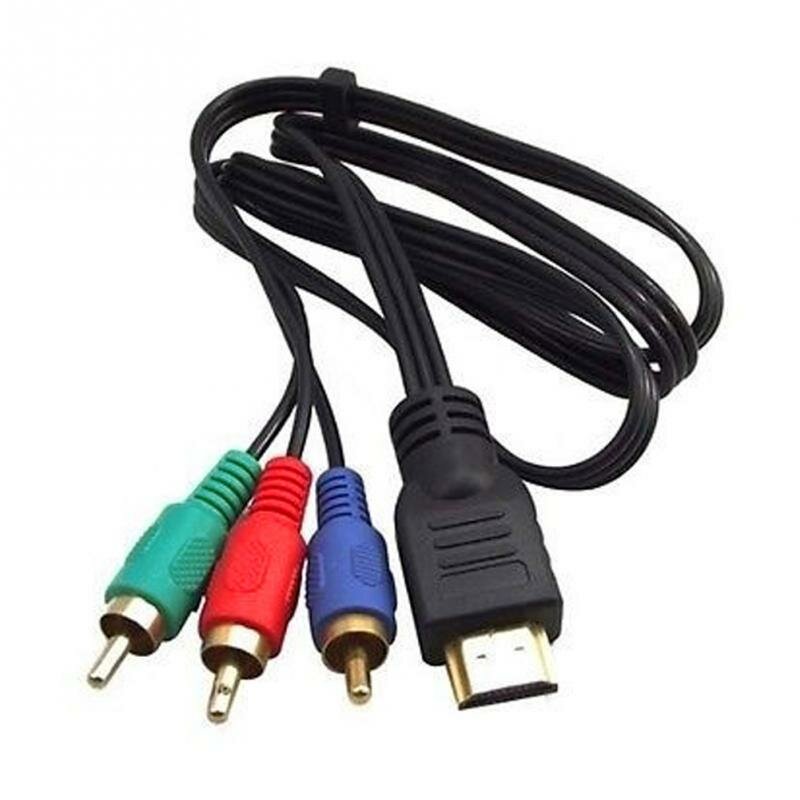 HDMI naar 3 RCA-adapterkabel Audio Video AV-kabel Adapter Converter Connector Component Wire Lead vo