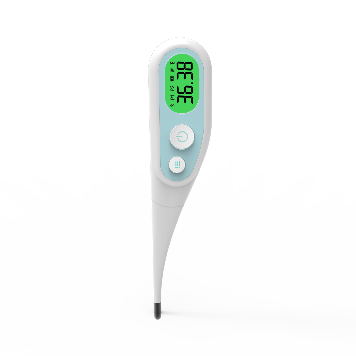 デジタル体温計10S高速測定LCDスクリーンバックライト体温計（口腔用脇の下直腸用メモリー機能付き）