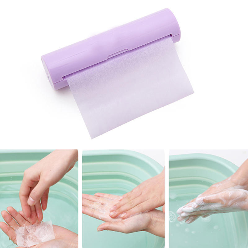 IPRee® Papierowe płatki mydlane do podróży, kempingu, awaryjnego mycia rąk i zestawy mydeł do toalety