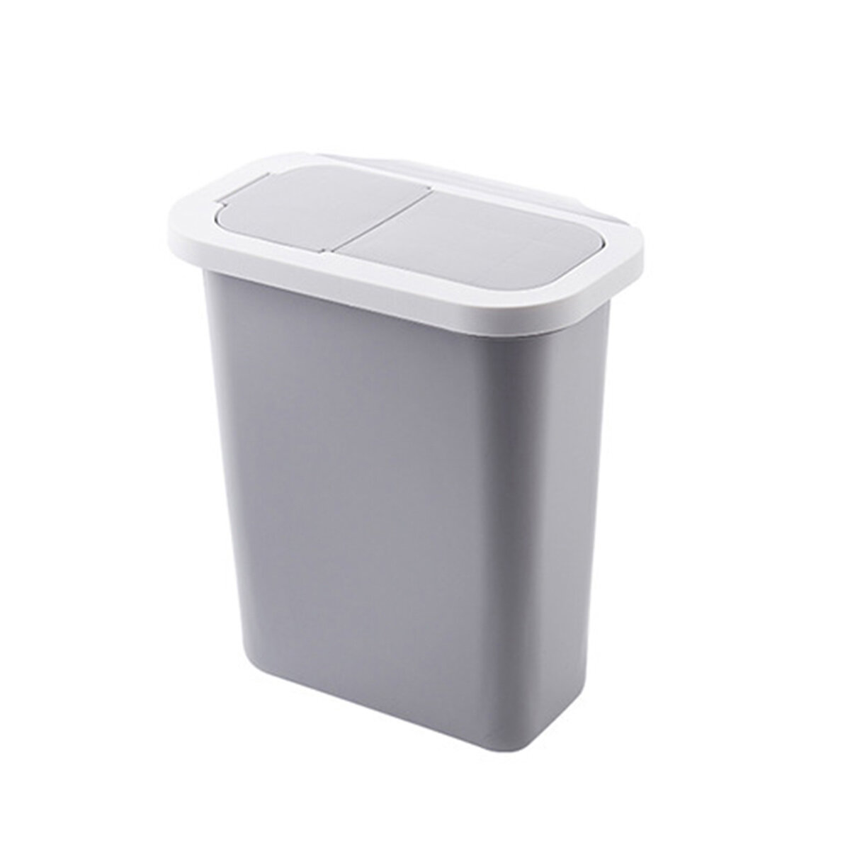 Ευρωπαϊκή αποθήκη | Cabinet Door Hanging Trash Can with Lid Garbage Waste Bin Waste Storage Wastebucket for Office Home Bathroom Kitchen