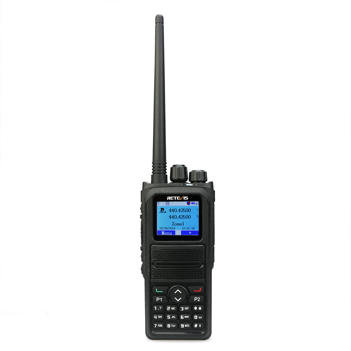 Retevis RT84 walkie talkie 5W Dual Band SMS,TDMA Digital/Analog Two Way DMR