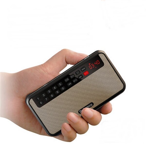 Rolton T60 Draagbare MP3 Stereo Speler Audio Sprekers FM Radio Met LED Scherm Ondersteuning Tf Card 