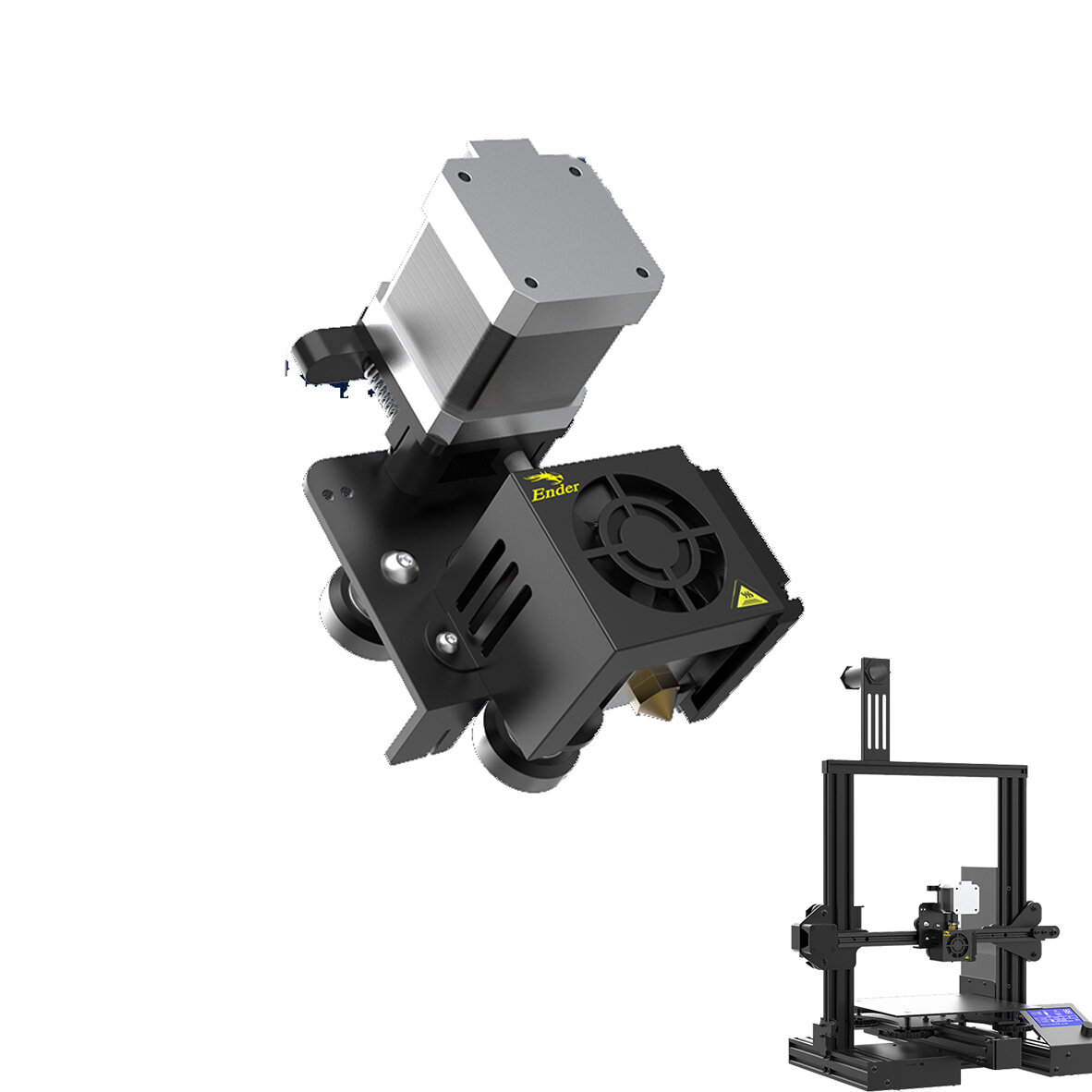 Creality 3D® Ender-3 آلية البثق المباشر كاملة فوهة الطارد مع محرك السائر